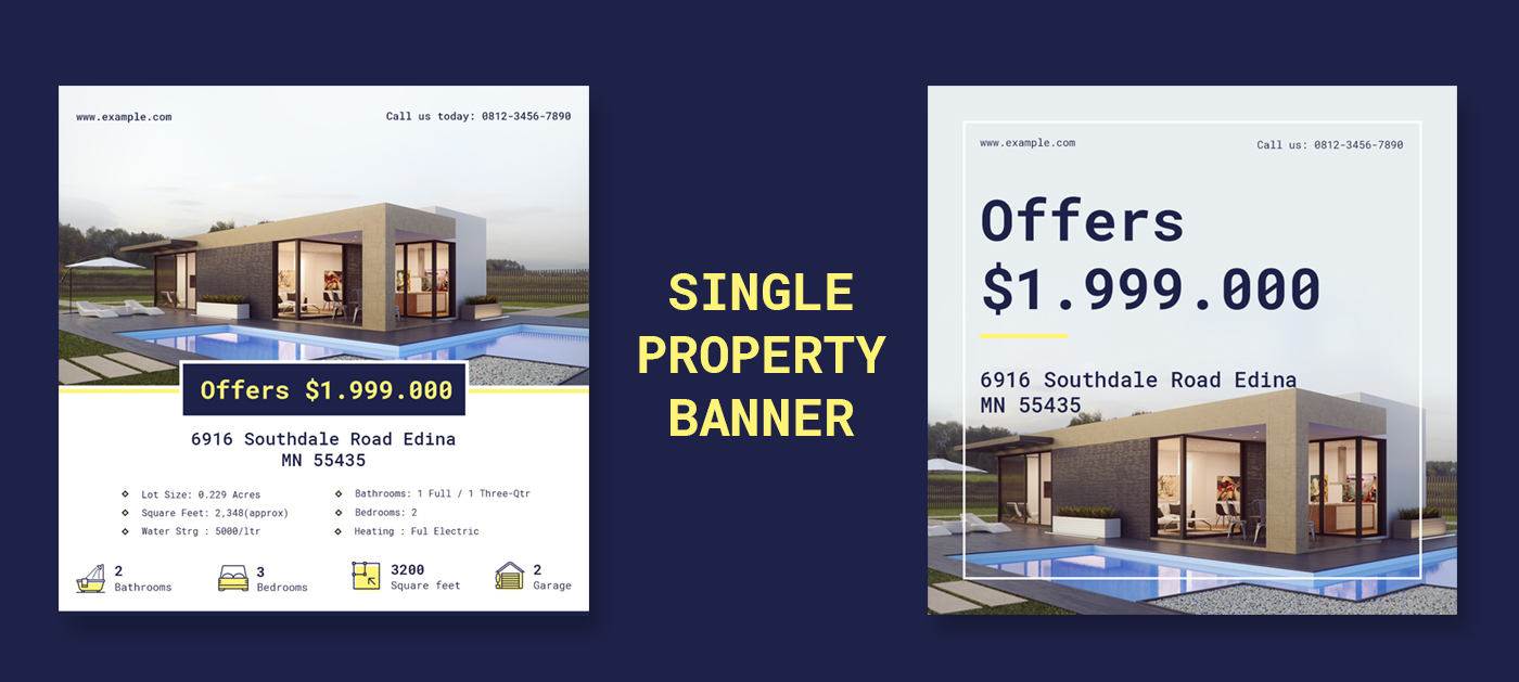 property banner psd template